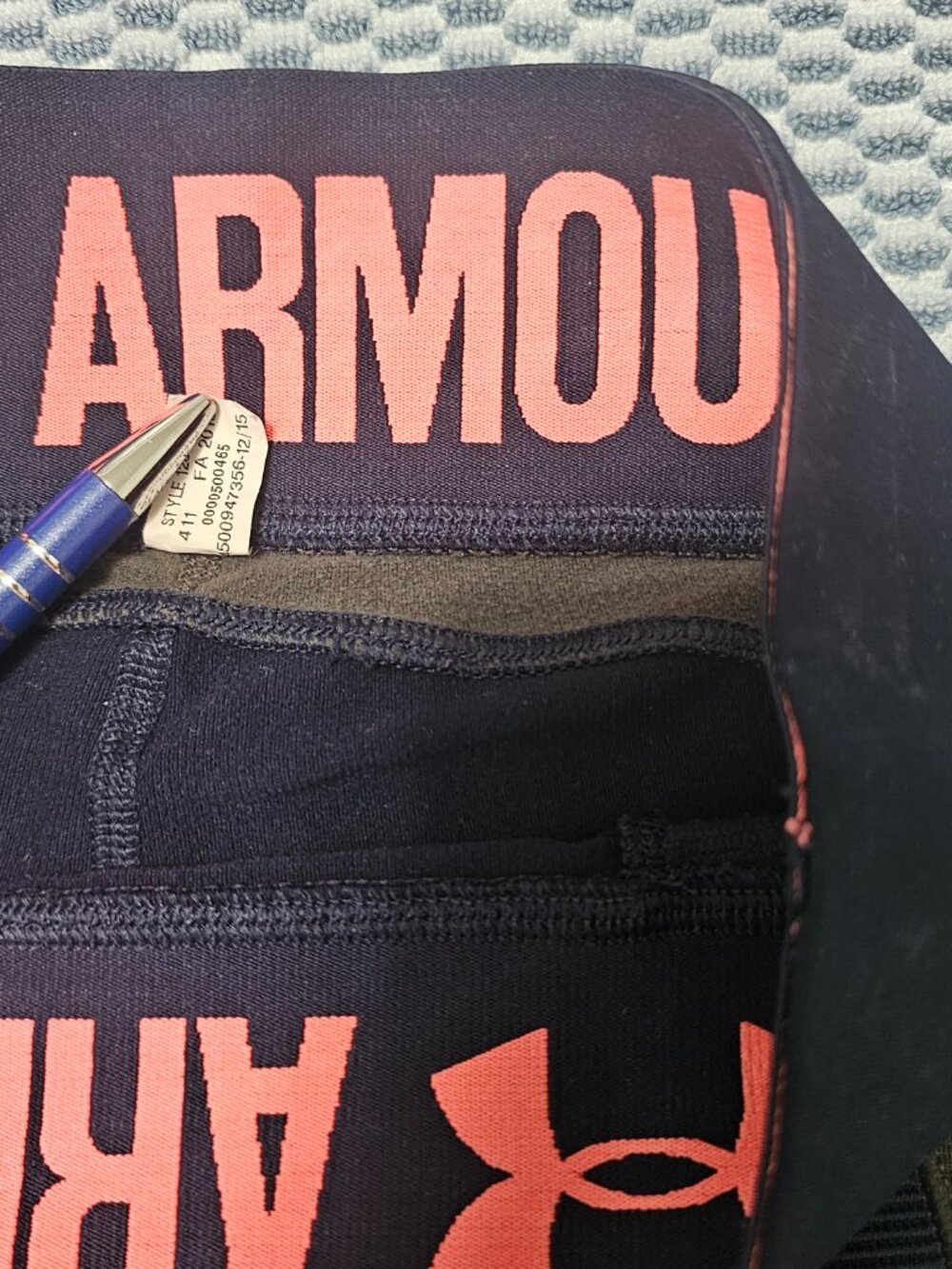 Under Armour HeatGear Activewear Leggings Blue Gray - Size Small - Picture 4 of 7